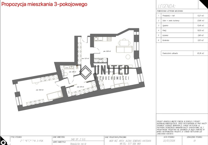 Mieszkanie Sprzedaż  Wrocław-Krzyki Tadeusza Kościuszki 13